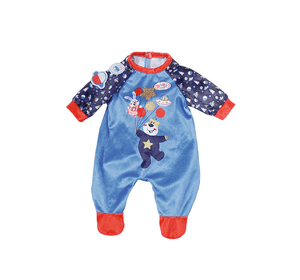Одяг для ляльки BABY BORN серії "День народження" — ПРАЗНИЧНИЙ КОМБІНЕЗОН (на 43 cm, синій)