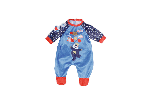 Одяг для ляльки BABY BORN серії "День народження" — ПРАЗНИЧНИЙ КОМБІНЕЗОН (на 43 cm, синій) - NaVolyni.com