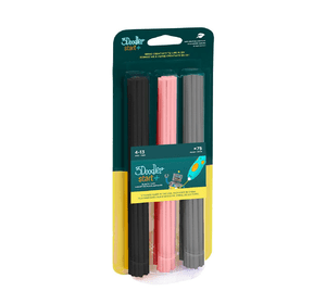 Набір стрижнів для 3D-ручки 3Doodler Start - МІКС (75 шт: чорний, рожевий, сірий)