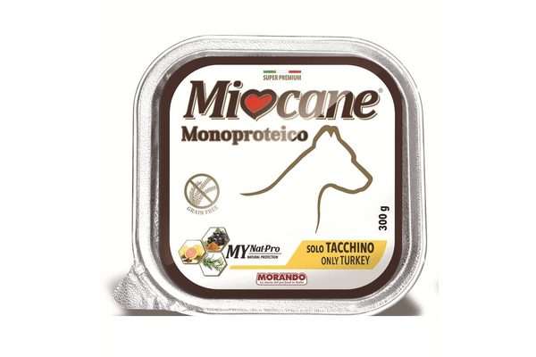 Morando (Морандо) Miogatto Monoproteico - Влажный корм для взрослых собак с индейкой, 300 грам - NaVolyni.com