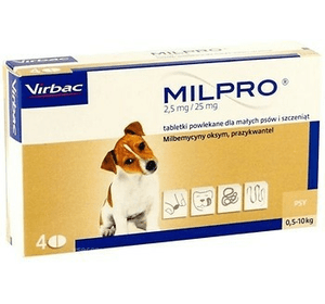 Мілпро 0.5-10 кг цуценят собак Virbac