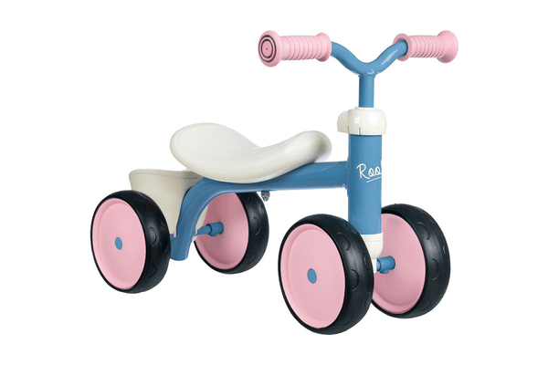 Дитячий металевий біговел чотирьох колісний, рожевий, 12 міс. + - NaVolyni.com