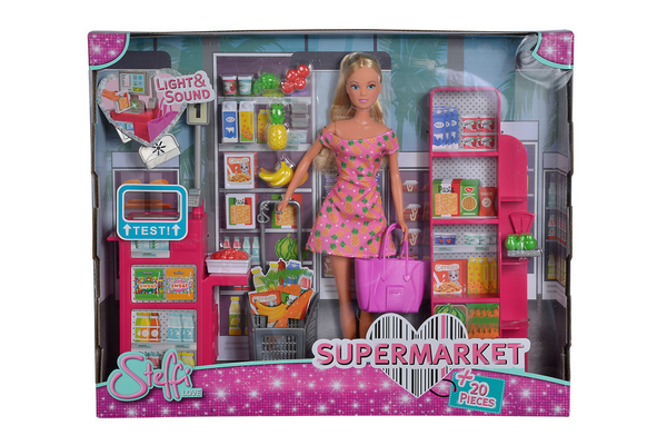 Лялька Штеффі 'У супермаркеті', з касою, зі звук. та світл. ефектами, з аксес., 3+ - NaVolyni.com