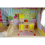 Дерев'яний ляльковий будиночок FunFit Kids 3046 + LED підсвічування - NaVolyni.com, Фото 5