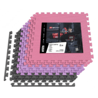 Мат-пазл EVA 1cm HS-A010PM - 9 частин сіро-фіолетово-рожевий