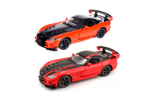 Автомодель — DODGE VIPER SRT10 ACR (асорти жовтогар-чорн металік, червоний металік, 1:24) - NaVolyni.com