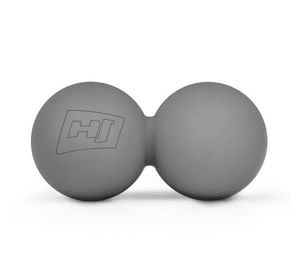 Силіконовий масажний подвійний м'яч 63 мм HS-S063DMB grey
