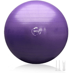 М'яч для фітнесу (фітбол) WCG 75 Anti-Burst 300кг Рожевий - NaVolyni.com, Фото 2