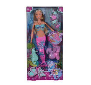 Лялька Штеффі 'Русалонька' з підводним єдинорогом, що змінює колір, з аксес., 3+