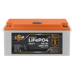 Акумулятор LP LiFePO4 24V (25,6V) - 100 Ah (2560Wh) (BMS 150/75А) пластик LCD для ДБЖ - NaVolyni.com, Фото 1