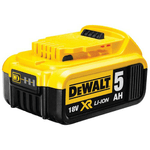 Акумуляторна батарея DeWALT DCB184, 18 V XR Li-Ion, 5.0 Ah, світлова індикація, 0.65 кг. - NaVolyni.com, Фото 1