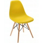Крісло для кухні на ніжках Bonro В-173 FULL KD жовте (3шт) - NaVolyni.com, Фото 1