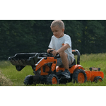 Дитячий трактор на педалях з причепом та переднім ковшом Falk 2065AM KUBOTA (колір – помаранчевий) - NaVolyni.com, Фото 4