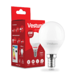 Світлодіодна лампа Vestum G45 6W 4100K 220V E14 1-VS-1203 - NaVolyni.com, Фото 1