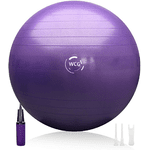 М'яч для фітнесу (фітбол) WCG 55 Anti-Burst 300кг Фіолетовий + насос - NaVolyni.com, Фото 1