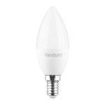 Світлодіодна лампа Vestum C37 8W 3000K 220V E14 1-VS-1312 - NaVolyni.com, Фото 2