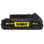Акумуляторна батарея DeWALT DCB183G, 18 V XR Li-Ion GFN-блок, 2 Аг, світлова індикація, 0.43 кг. - NaVolyni.com, Фото 4