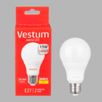Світлодіодна лампа Vestum A65 15W 3000K 220V E27 1-VS-1102 - NaVolyni.com, Фото 3