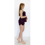 Комплект піжама топ і шорти велюровий з мереживом для вагітних 46 - NaVolyni.com, Фото 4