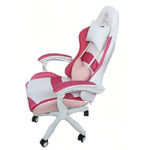 Крісло геймерське Bonro Lady 807 рожево-біле - NaVolyni.com, Фото 3
