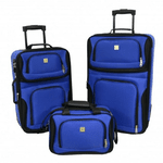 Набір валіз Bonro Best 2 шт і сумка синій - NaVolyni.com, Фото 1