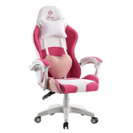 Крісло геймерське Bonro Lady 807 рожево-біле - NaVolyni.com, Фото 1