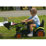 Дитячий трактор на педалях з причепом, переднім ковшом Falk 2040AM CLAAS ARION (колір – зелений) - NaVolyni.com, Фото 5