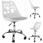 Крісло офісне, комп&apos;ютерне Bonro B-881 біле з сірим сидінням - NaVolyni.com, Фото 1