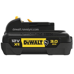 Акумуляторна батарея DeWALT DCB124G, 12 V XR Li-Ion, 3 Аг, GFN-блок, світлова індикація, 0.2 кг. - NaVolyni.com, Фото 2