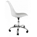 Крісло офісне, комп&apos;ютерне Bonro B-881 біле з сірим сидінням - NaVolyni.com, Фото 4
