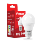 Світлодіодна лампа  Vestum G45 8W 3000K 220V E27 1-VS-1210 - NaVolyni.com, Фото 1