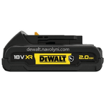 Акумуляторна батарея DeWALT DCB183G, 18 V XR Li-Ion GFN-блок, 2 Аг, світлова індикація, 0.43 кг. - NaVolyni.com, Фото 2