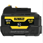 Акумуляторна батарея DeWALT DCB126G, 12 V XR Li-Ion, 5 Аг, GFN-блок, світлова індикація, 0.42 кг. - NaVolyni.com, Фото 2