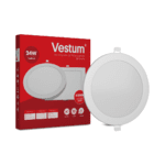 Круглий світлодіодний врізний світильник Vestum 24W 6000K 220V 1-VS-5106 - NaVolyni.com, Фото 1