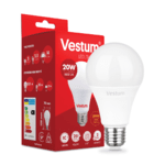 Світлодіодна лампа Vestum A70 20W 3000K 220V E27 1-VS-1110 - NaVolyni.com, Фото 1