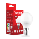 Світлодіодна лампа Vestum G45 8W 3000K 220V E14 1-VS-1212 - NaVolyni.com, Фото 1