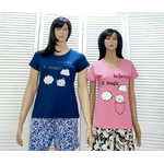 Трикотажна піжама жіноча футболка та шорти 52/54 - NaVolyni.com, Фото 2