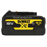 Акумуляторна батарея DeWALT DCB184G, 18 V XR Li-Ion GFN-блок, 5.0 Ah, світлова індикація, 0.72 кг. - NaVolyni.com, Фото 2