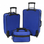 Набір валіз Bonro Best 2 шт і сумка синій - NaVolyni.com, Фото 2