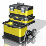1-95-621 Ящик с колесами "Stanley® Rolling Workshop" металлопластмассовый желтый, 56,8 x 73 x 38,9 см - NaVolyni.com, Фото 2