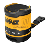 Колонка портативна акумуляторна DeWALT DCR009, 5 Вт, 89 дБ, 7,6 х 7,6 х 9,5 см, USB Type-C, діапазон 30 м, 0.3 кг. - NaVolyni.com, Фото 3