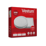Круглий світлодіодний накладний світильник Vestum 24W 6000K 220V 1-VS-5304 - NaVolyni.com, Фото 3