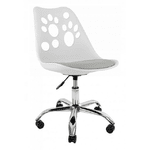 Крісло офісне, комп&apos;ютерне Bonro B-881 біле з сірим сидінням - NaVolyni.com, Фото 2