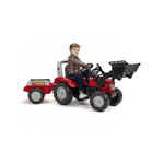 Дитячий трактор на педалях з причепом та переднім ковшом Falk 3020AM MACCORMICK (колір – червоний) - NaVolyni.com, Фото 3