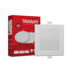 Квадратний світлодіодний врізний світильник Vestum 3W 4000K 220V 1-VS-5201 - NaVolyni.com, Фото 1