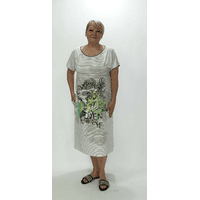 Жіноче літнє плаття в смужку 54
