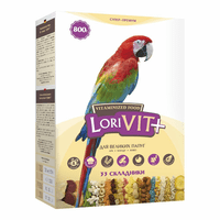 ЛоріВіт+" вітамінізованний корм для великих папуг, 800г