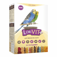 ЛоріВіт+" вітамінізованний корм для хвилястих папуг, 800г
