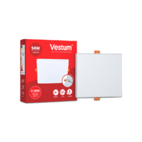 Квадратний світлодіодний врізний світильник "без рамки" Vestum 24W 4100K 1-VS-5607