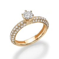 Перстень з нагоди заручин з діамантами